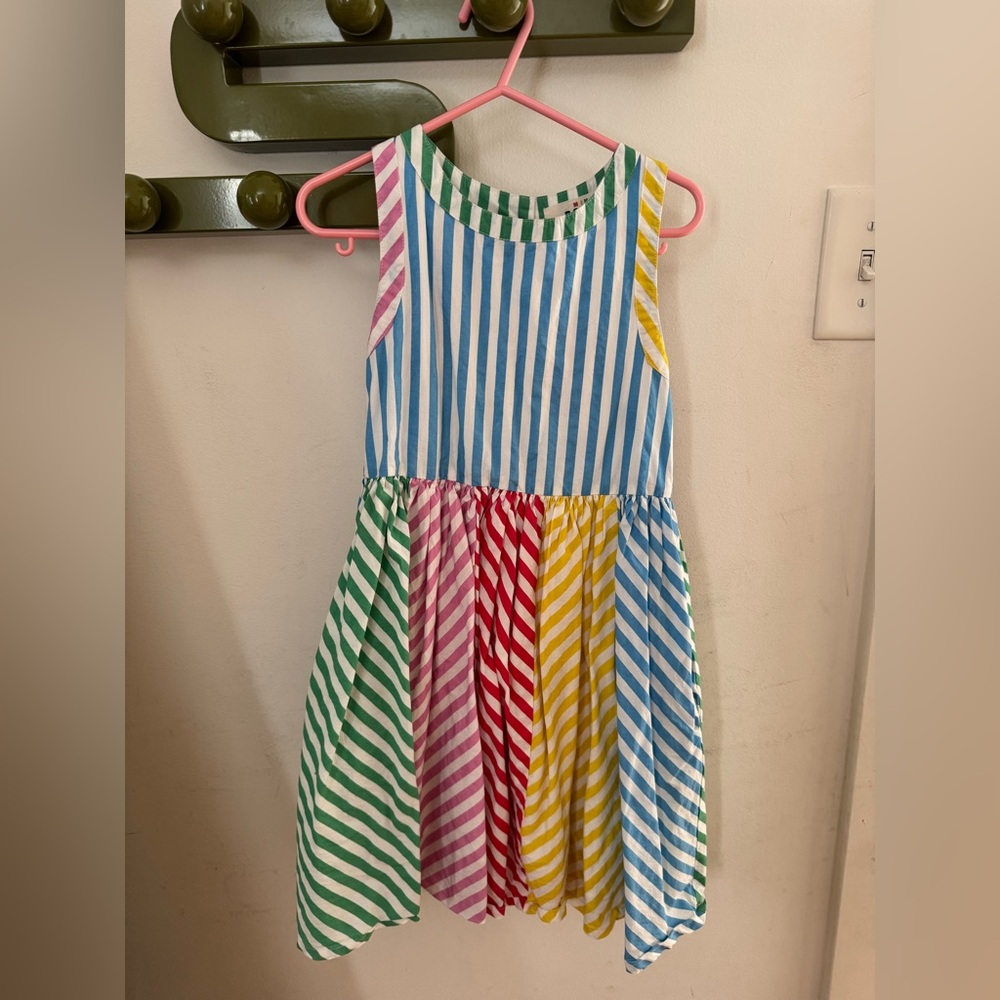MINI BODEN Colorful Striped Kids Dress